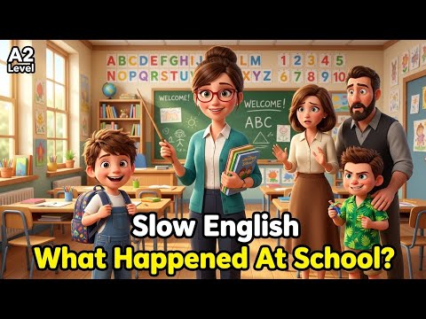 What Happened At School? | Slow English Story for A2 Beginners