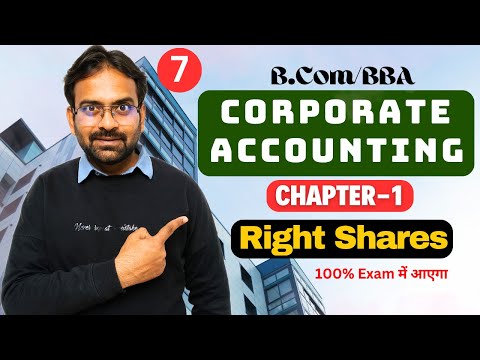 Corporate Accounting Chapter 1 Issue of Shares BCom BBA