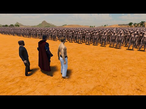 JOHN WICK, CHUCK NORRIS, SUPERMAN VS 500,000 ZOMBIE - ULTIMATE EPIC BATTLE UEBS2 238