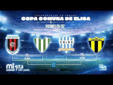 ⚽CUADRANGULAR DE VERANO - 🏆COPA COMUNA DE ELISA - 🔵CRyDE, 🟢SANJUSTINO, 🔴SAN MARTIN (P) Y 🟡SP VIDELA