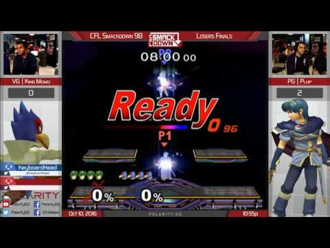 CFL Smackdown 98 Melee - VG King Momo (Falco) vs PG Plup (Marth) - Losers Finals