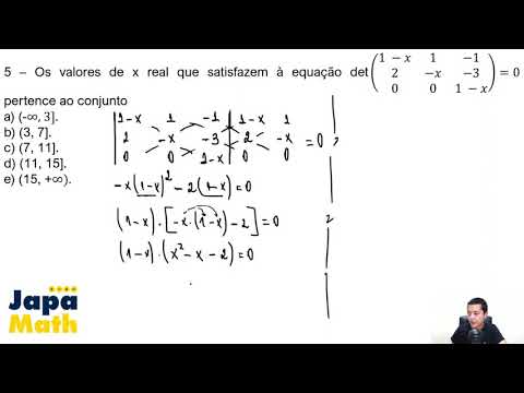 Prova EsPCEx Resolvida(2021) - Matemática - Determinantes e Equação Polinomial
