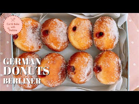 GERMAN DONUTS (BERLINER) RECIPE | GERMAN SUBTITLES
