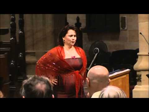 Sylvia Virag -mezzo soprano as CARMEN , at the St .Andrew Cathedral ,Sydney