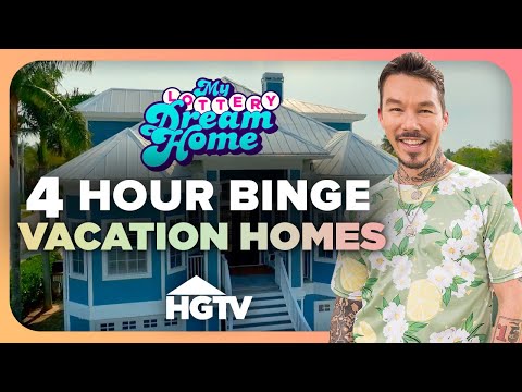 Binge 4 Hours of Stunning Vacation Homes! | My Lottery Dream Home | HGTV