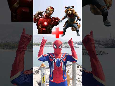 Ironman EXE + Rocket Raccoon = Marvel Animation #spiderman #ironman #avengers