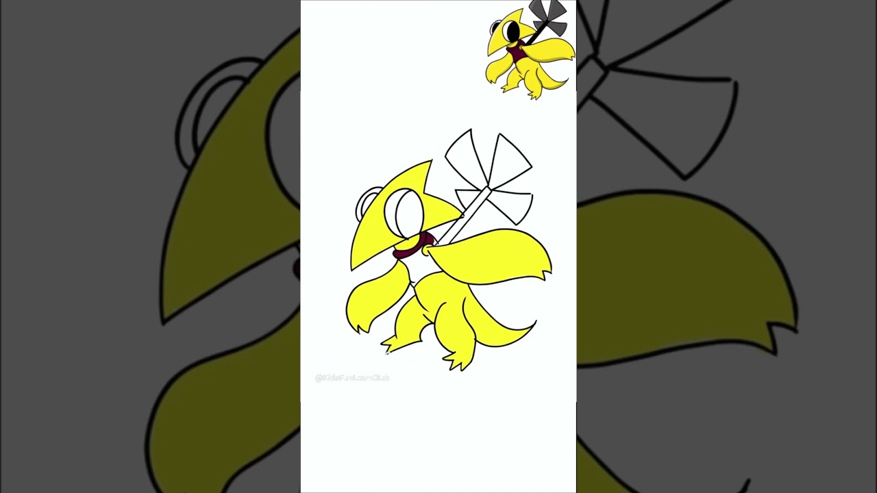 Draw Yellow from Rainbow Friends #yellow #rainbowfriends #viralvideo #viral #trending #shorts #art