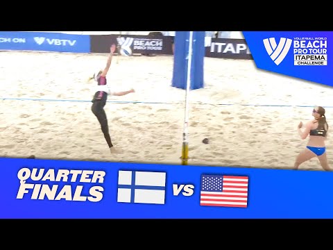 Ahtiainen/Lahti vs. Cannon/Sponcil - Quarter Finals Highlights Itapema 2023 #BeachProTour
