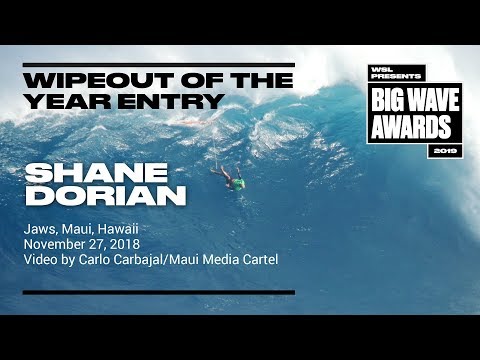 Shane Dorian at Jaws - 2019 Wipeout of the Year Entry - WSL Big Wave Awards