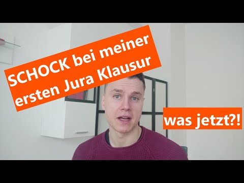 SCHOCK bei meiner ersten Jura Klausur - was jetzt?!