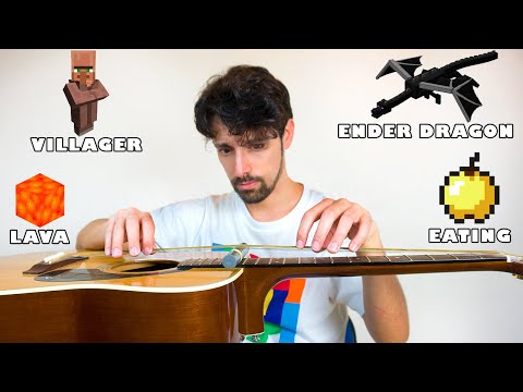 Minecraft sounds and music on guitar 2