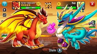 Flame Dragon 5 Stars Level 70 A+ VS Heroic Dragon ! Dragon City