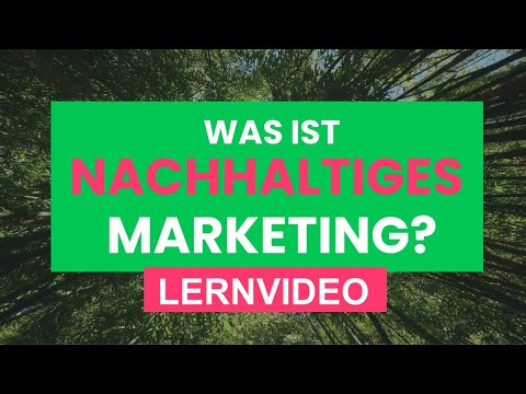 What is sustainable marketing? Simply explained! Learning video
