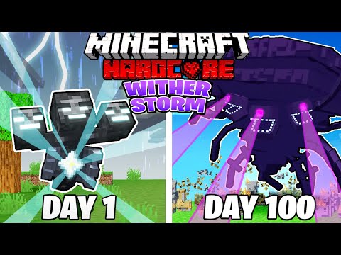 MaxCraft - I Survived 100 DAYS as a WITHER STORM in HARDCORE Minecraft!