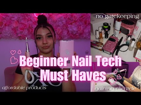EVERYTHING you need for a Beginner Nail Tech ♡ [affordable products amazon, gaining clients + tips]