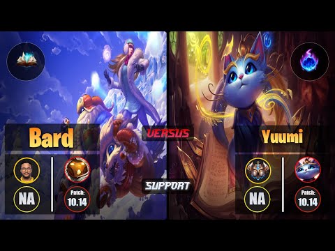 Aphromoo BARD (Support) [Unsealed Spellbook] VS YUUMI - Challenger NA Patch 10.14