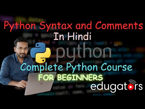 3 Python Syntax And Comments Python Tutorial For Beginners In Hindi