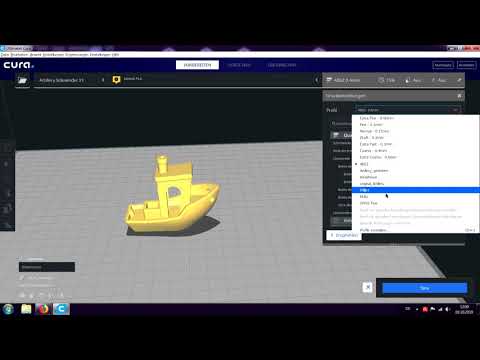 Sidewinder X1 Cura 4.2.1 Profile Fehlermeldungen