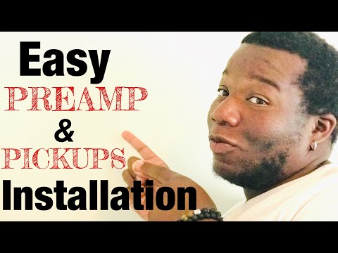 Install Bass Preamp and Pickups