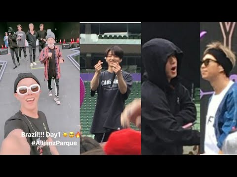 190525 All BTS Members 방탄소년단 Soundcheck @Speak Yourself Allianz Parque, Sao Paulo Brazil 2019