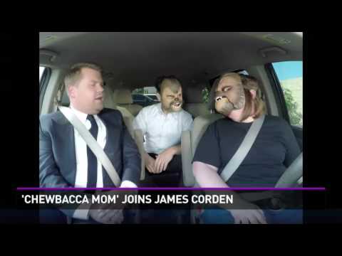"Chewbacca Mom" on The Late Late Show with James Corden