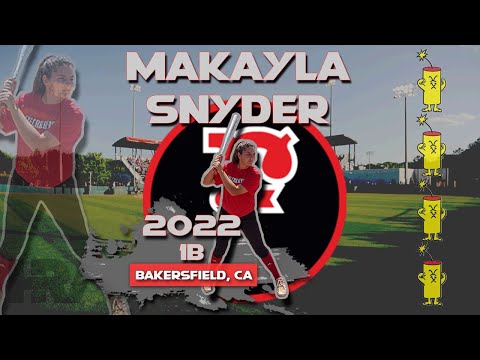 2022 Makayla Snyder First Base, Softball Skills Video - Firecrackers Keene