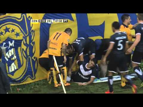 Terrible golpe de Gianetti. Central 0 - Vélez 0. Fecha 10. Primera División 2016