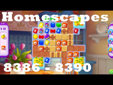 Homescapes Level 8386 - 8390 HD Walkthrough | 3 - match game | gameplay | android | ios | pc | app