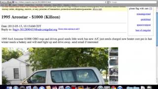 Craigslist Killeen Texas   Used Dodge, Ford and Chevy Trucks Under $5000 Available