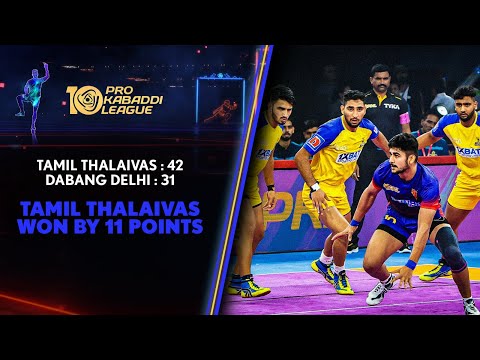 Tamil Thalaivas' Pawar-Packed Performance Against Dabang Delhi Highlights | Pro Kabaddi S10 Match#3