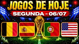 ⚽COPA DO MUNDO 2026! VEJA ONDE ASSISTIR TODOS OS JOGOS DE HOJE I SEGUNDA-FEIRA - DIA 06/07//2026