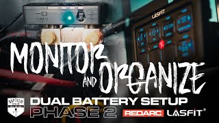 Monitor & Organize! With the *REDARC Battery Monitor & LasFit Switch Pod*