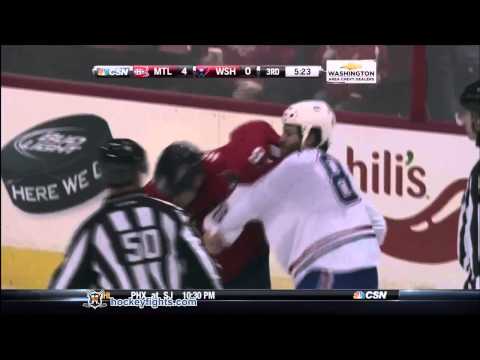Brandon Prust vs Matt Hendricks Jan 24, 2013