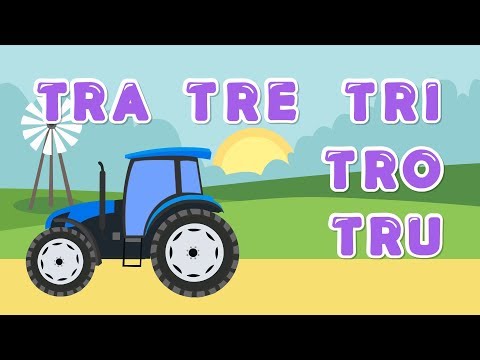 Tra tre tri tro tru - Sílabas - Educativo infantil