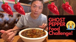 Ghost pepper food challenge - HOT HOT HOT!!!  Tiger Noodle House