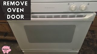 Remove a GE Oven Door & Lubricate the Hinges