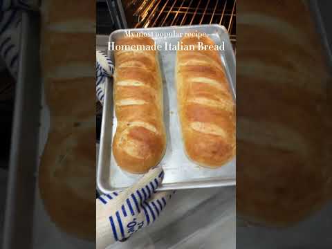 EASY and DELICIOUS Italian Bread, #recipe in the description! 😊