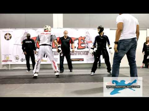 Jack Felton v Anthony Yadao - Men's Team Sparring - 2014 Compete Nationals