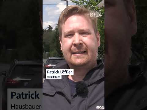 Kran auf Baustelle eingemauert | BR24 #Shorts