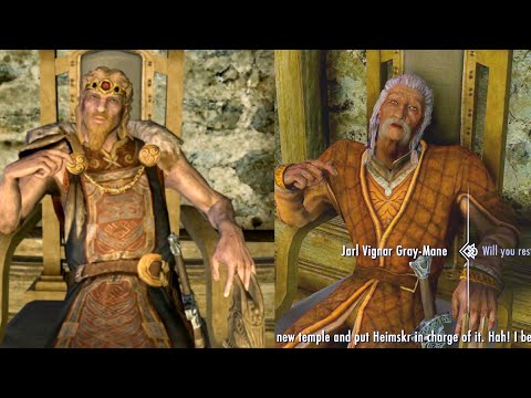 Poor Jarl Balgruuf vs rich Jarl Vignar. Skyrim Special Edition
