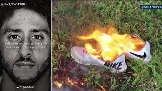 Colin Kaepernick Ad #NikeBoycott BURNING SHOES Compilation (Funniest Videos) | CompilationNation