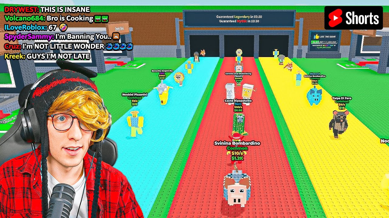 #shorts Steal a Brainrot Admin Abuse