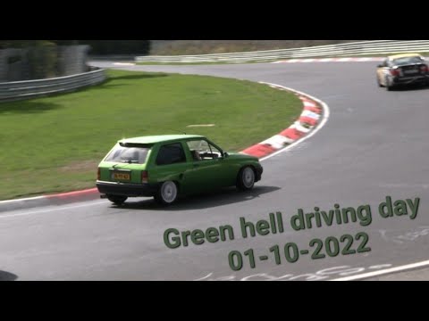 Part 2/2 - TF 01-10-2022 Wet track with fast and slow cars.  #Sabineschmitzkurve #T13