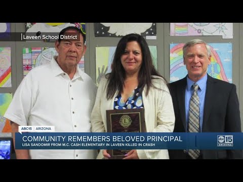 Communit gathers to remember M.C. Cash Elementary principal