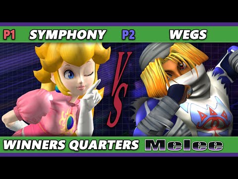 S@X 460 Winners Quarters - Symphony (Peach) Vs. Wegs (Sheik) Smash Melee - SSBM