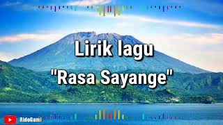 Rasa lirik sayang lagu Lirik Lagu