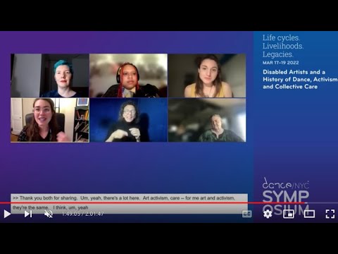 Dance/NYC 2022 Symposium: Disabled Artists and a History of Dance, Activism and Collective Care