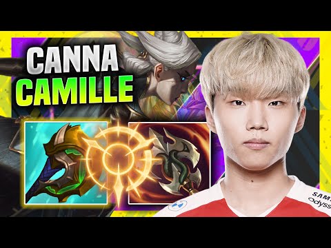 CANNA DESTROYING WITH CAMILLE! - T1 Canna Plays Camille Top vs Jayce! | Season 11