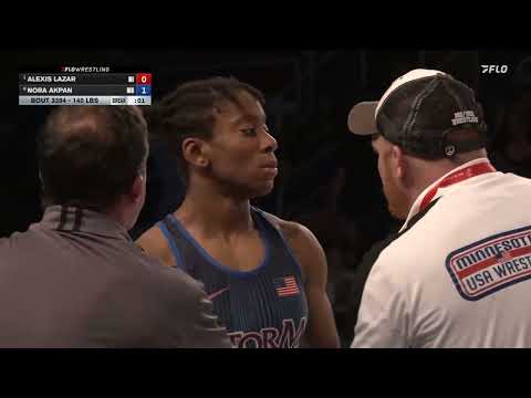 USMC Junior & 16U Nationals | 140 lbs Women’s Freestyle Finals | Alexis Lazar vs Nora Akpan