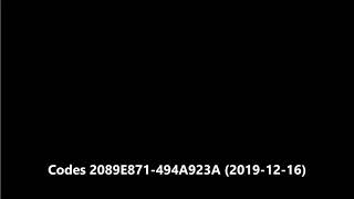 Codes 2089E871 494A923A 2019 12 16